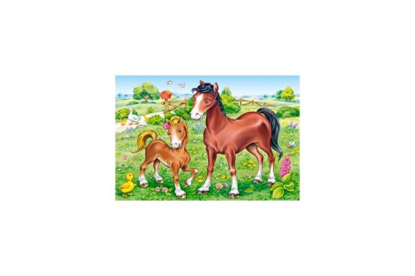 puzzle 4 in 1 castorland animal moms and babies 8 12 15 20 piese 3