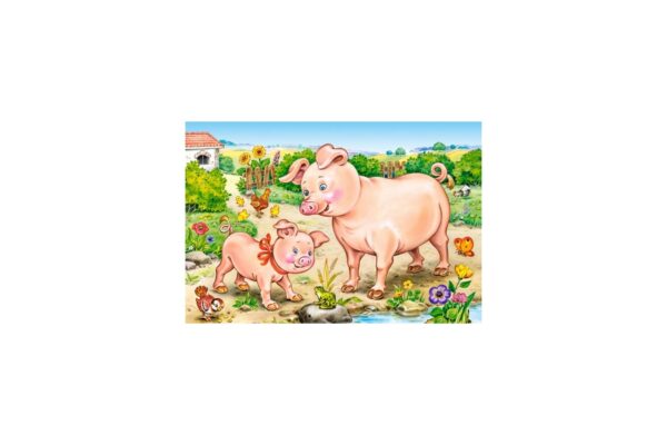 puzzle 4 in 1 castorland animal moms and babies 8 12 15 20 piese 5
