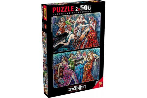 puzzle anatolian derya yildiz colorful notes 2x500 piese 3612