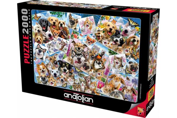 puzzle anatolian howard robinson selfie pet collage 2000 piese 3947 1