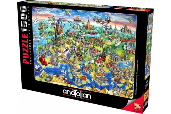 puzzle anatolian maria rabinky european world 1500 piese p4557 1