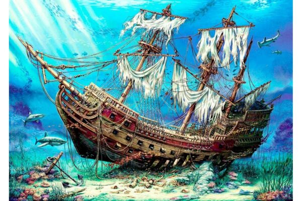 puzzle anatolian shipwreck sea 1500 piese p4558