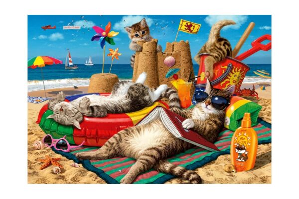 puzzle anatolian steve read cats on the beach 260 piese ana3322
