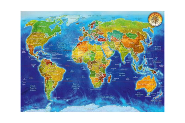 puzzle bluebird adrian chesterman world geo political map 1000 piese 70337 p