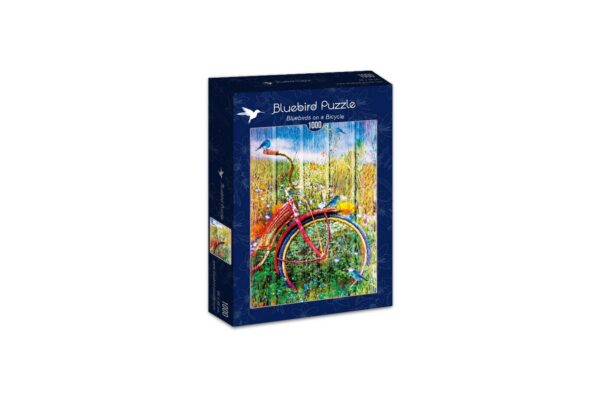 puzzle bluebird bluebirds on a bicycle 1000 piese 70300 p 1