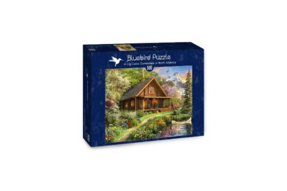 puzzle bluebird dominic davison a log cabin somewhere in north america 500 piese 70118 1