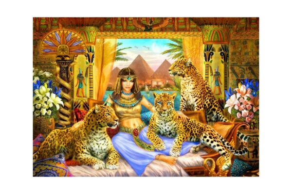 puzzle bluebird egyptian queen of the leopards 2000 piese 70198