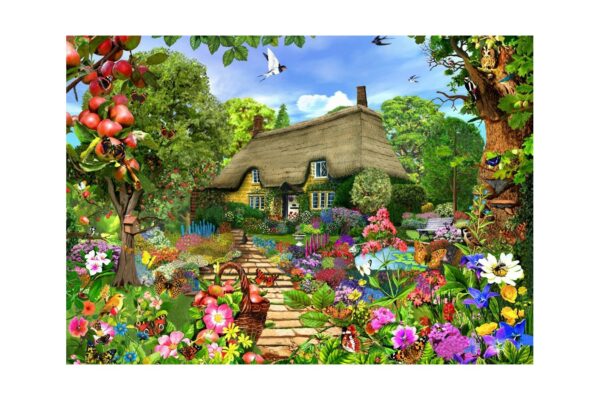 puzzle bluebird english cottage garden 1500 piese 70141