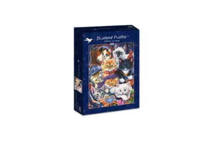 puzzle bluebird kittens in closet 1000 piese 70087 1