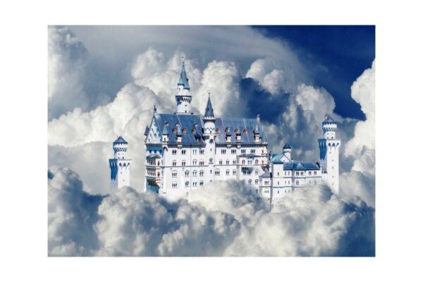 puzzle bluebird neuschwanstein castle in clouds 500 piese 70036