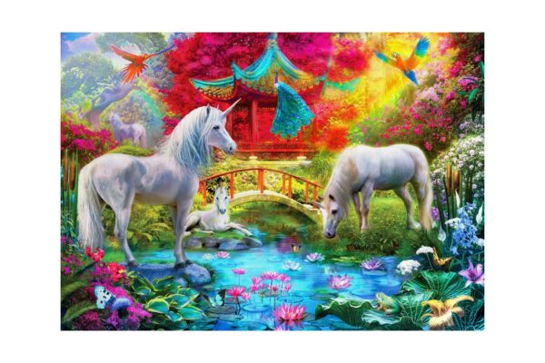 puzzle bluebird oriental unicorns 1000 piese 70148