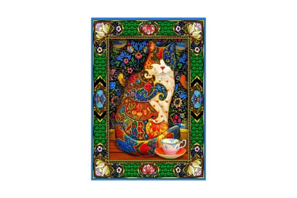 puzzle bluebird painted cat 1500 piese 70152