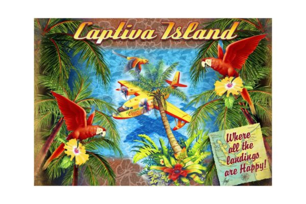 puzzle bluebird parrot palm clipper 1500 piese 70104