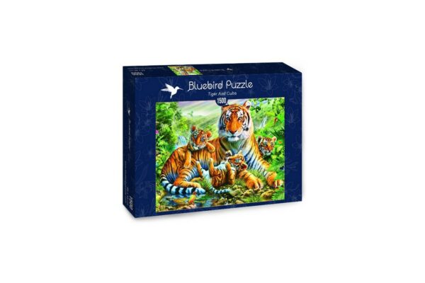 puzzle bluebird tiger and cubs 1500 piese 70137 1