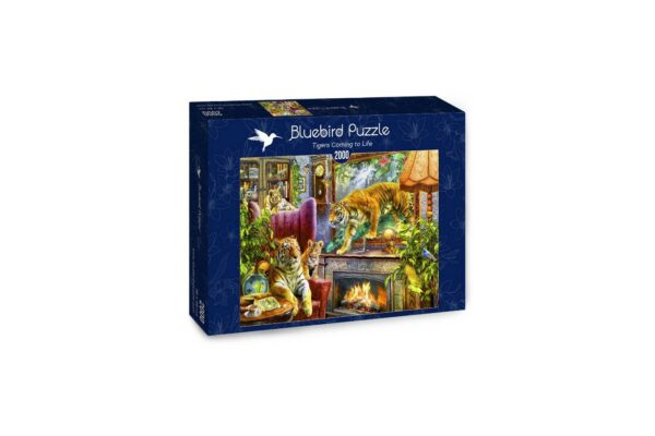 puzzle bluebird tigers coming to life 2000 piese 70171 1