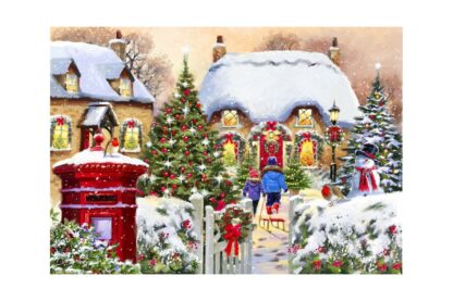 puzzle bluebird winter cottage 1000 piese 70076