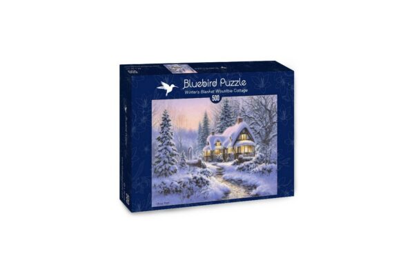 puzzle bluebird winter s blanket wouldbie cottage 500 piese 70066 1