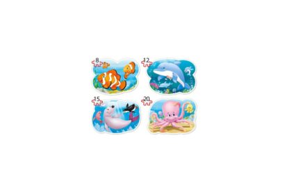 puzzle castorland 4 in 1 contur underwater world 8 12 15 20 piese 1