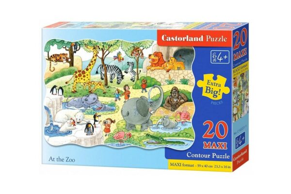 puzzle castorland at the zoo 20 piese xxl c 02221