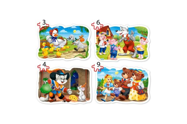 puzzle castorland clasic fary tales 3 4 6 9 piese xxl 005086