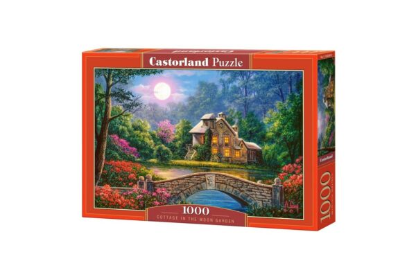 Puzzle Castorland - Cottage in the Moon Garden, 1.000 piese (104208) - imagine 2
