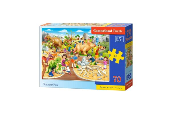 Puzzle Castorland - Dinosaur Park, 70 piese (070046) - imagine 2