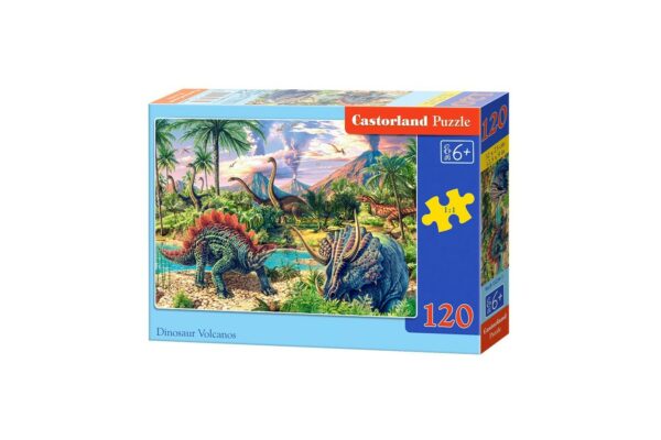 puzzle castorland dinosaur volcanos 120 piese 1
