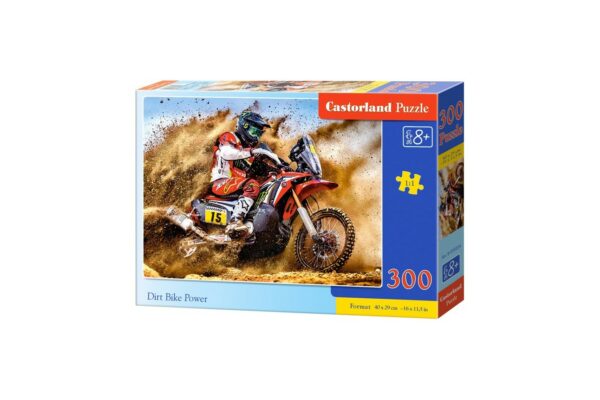 puzzle castorland dirt bike power 300 piese 030354 1