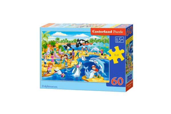 puzzle castorland dolphinarium 60 piese 066148 1