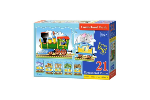 puzzle castorland educativ train
