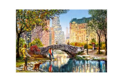 puzzle castorland evening walk through central park 1000 piese 104376