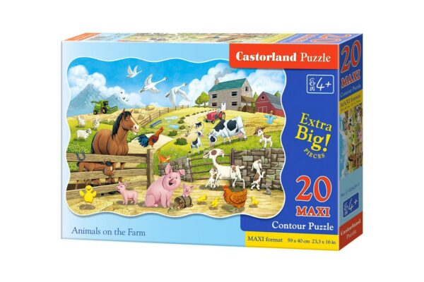 puzzle castorland farm animals 20 piese xxl 02429