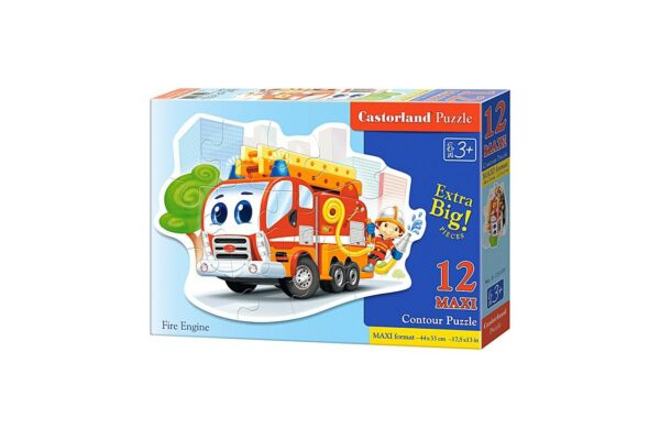 puzzle castorland fire engine 12 piese maxi 1