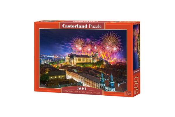 puzzle castorland fireworks over wawel castle 500 piese 1