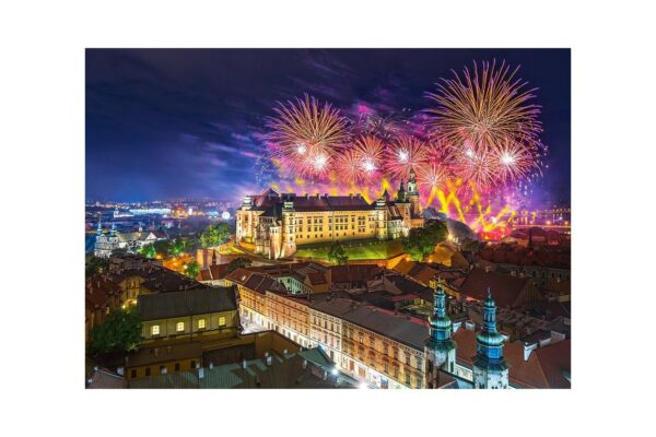 puzzle castorland fireworks over wawel castle 500 piese
