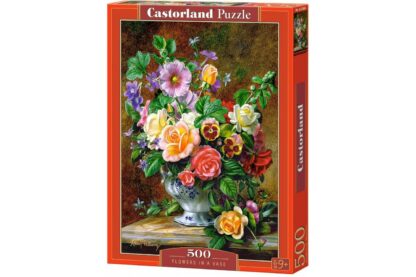 puzzle castorland flowers in a vase 500 piese 1