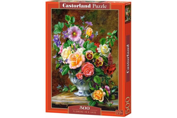 puzzle castorland flowers in a vase 500 piese 1