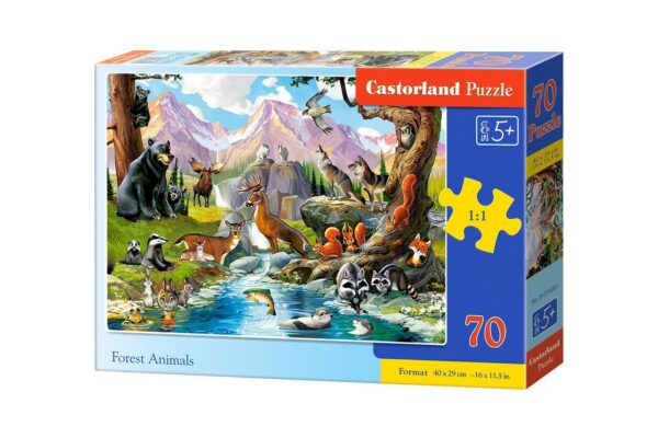 puzzle castorland forest animals 70 piese 070091