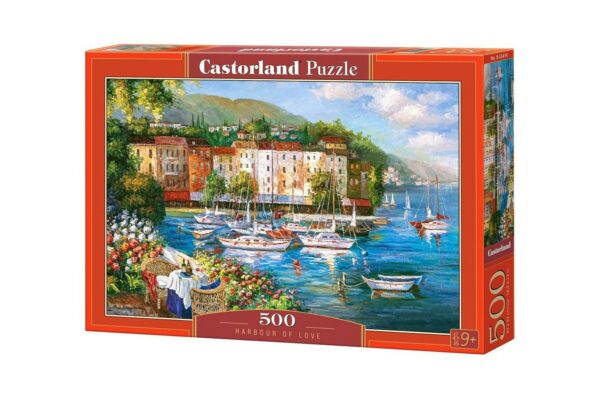 puzzle castorland harbour of love 500 piese 53414 1