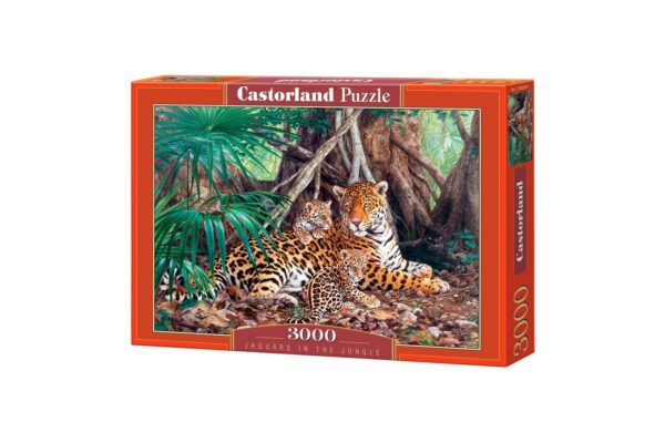 puzzle castorland jaguars in the jungle 5904438300280 3000 piese 1