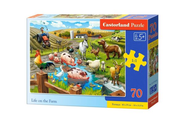 puzzle castorland life on the farm 70 piese 070060