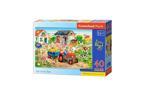 puzzle castorland maxi life on the farm 40 piese 1