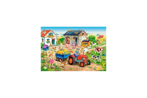 puzzle castorland maxi life on the farm 40 piese