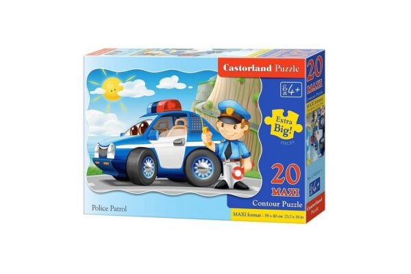 puzzle castorland maxi police patrol 20 piese 1