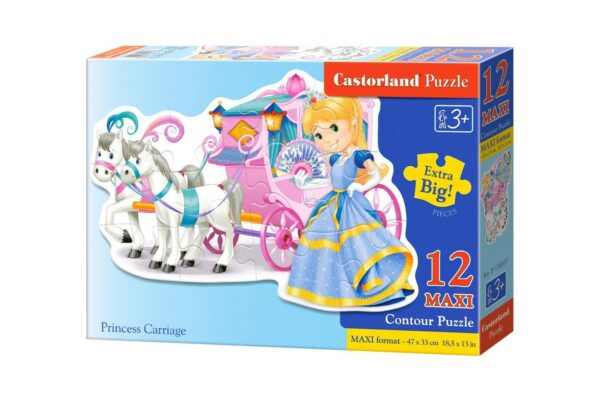 puzzle castorland maxi princess carriage 12 piese 1