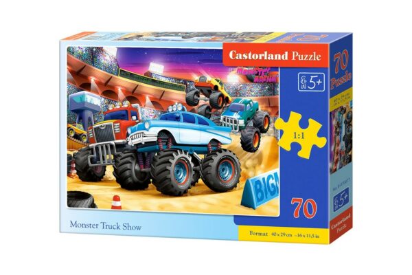 puzzle castorland monster truck show 70 piese 070077