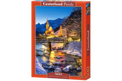 puzzle castorland night in ramsau germany 500 piese 53063 1