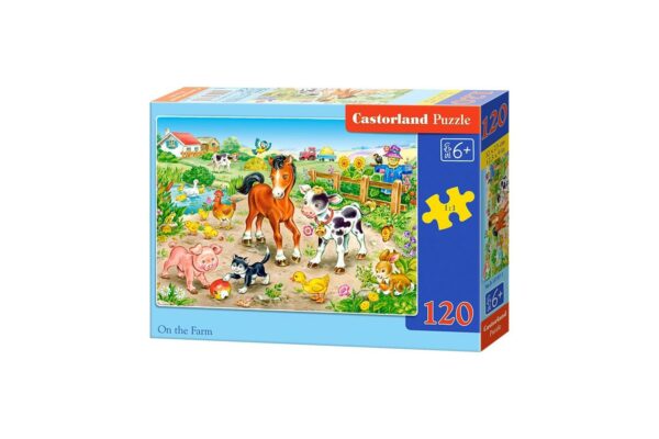 puzzle castorland on the farm 120 piese 1