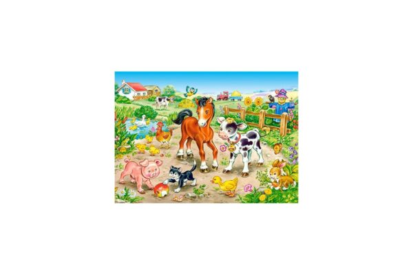 puzzle castorland on the farm 120 piese