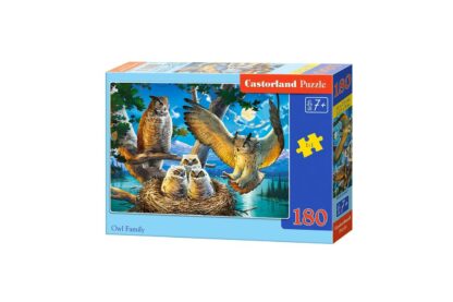 puzzle castorland owl family 180 piese 018437 1